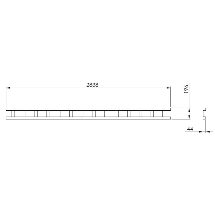 Front Panel for Pergola - 3m