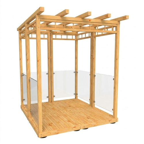4 Panel Glass Pergola