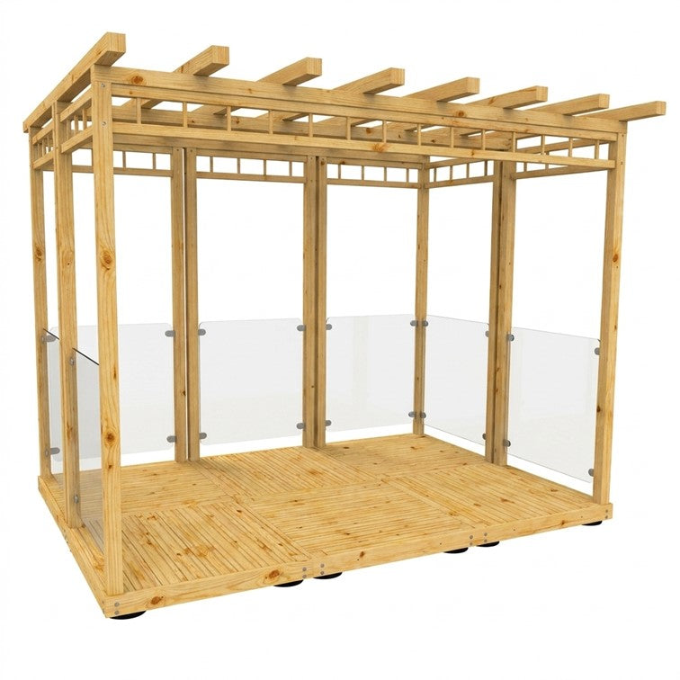 6 Panel Glass Pergola