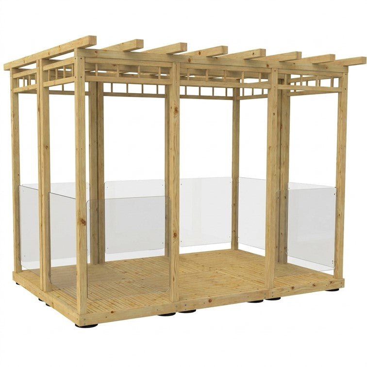 6 Panel Glass Pergola PLUS