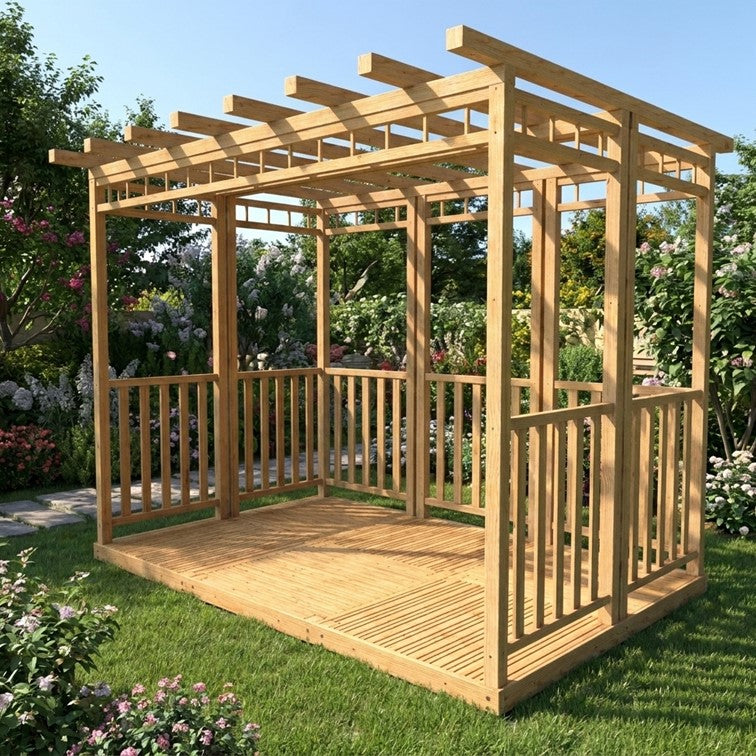 6 Panel Timber Pergola