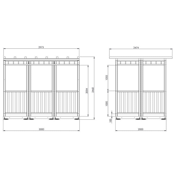 6 Panel Timber Pergola