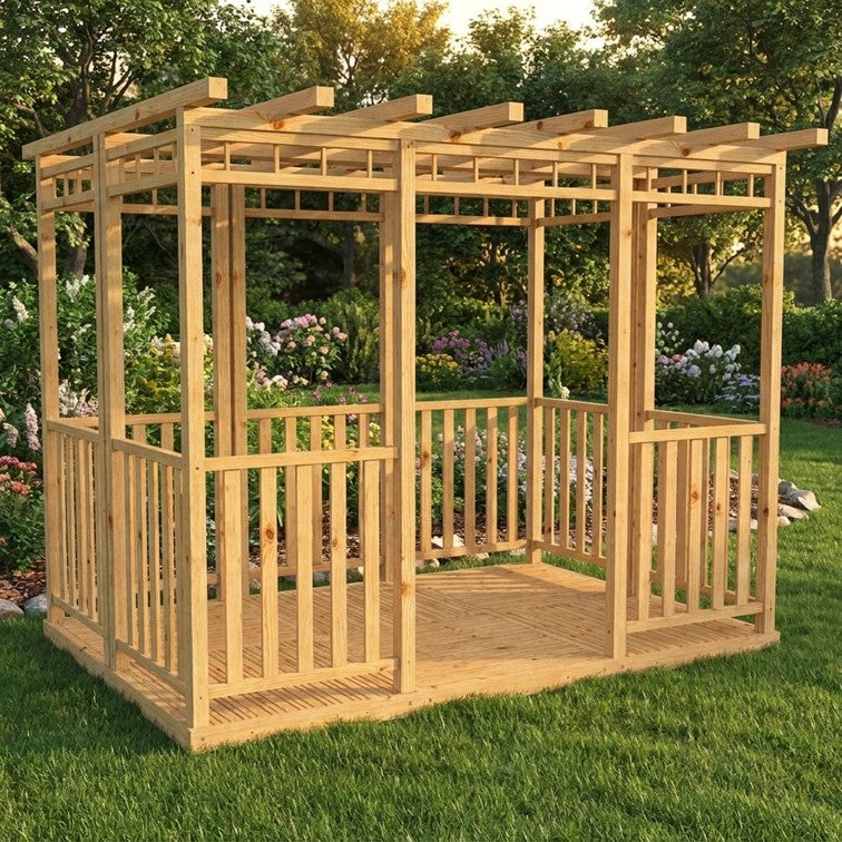 6 Panel Timber Pergola PLUS