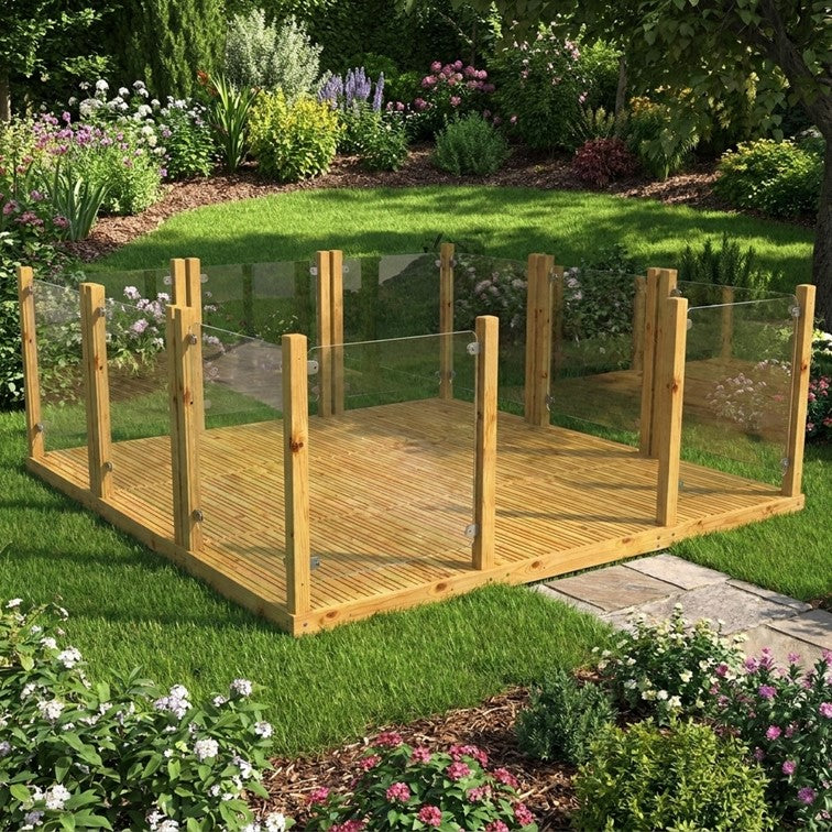 9 Panel Glass Balustrade PLUS