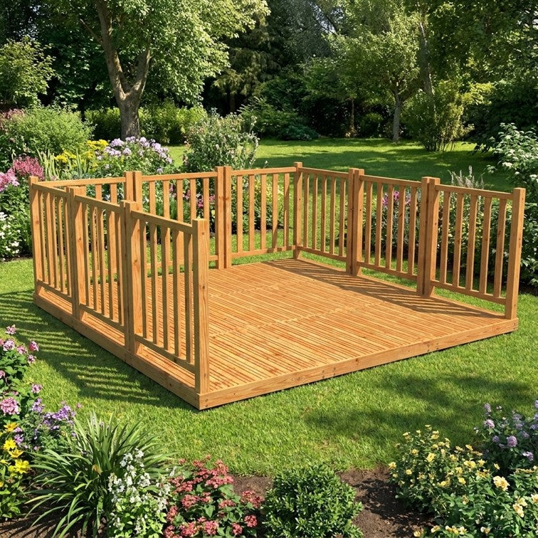 9 Panel Timber Balustrade