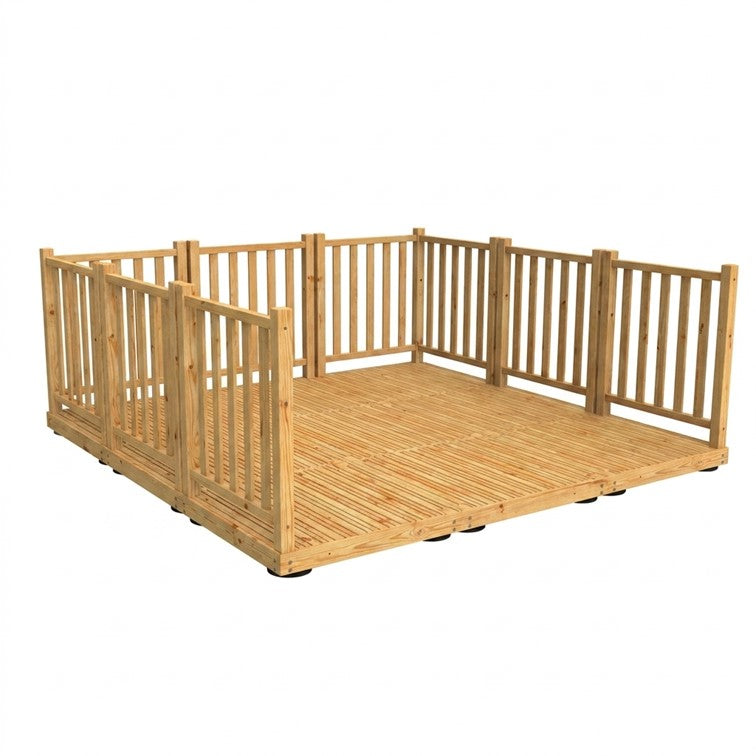 9 Panel Timber Balustrade