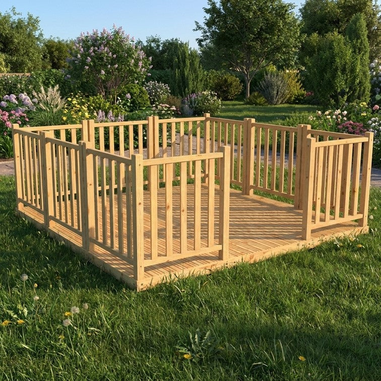9 Panel Timber Balustrade PLUS