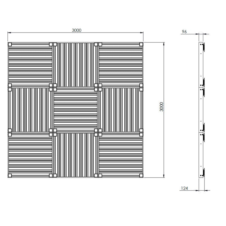 9 Panel Plus Deck