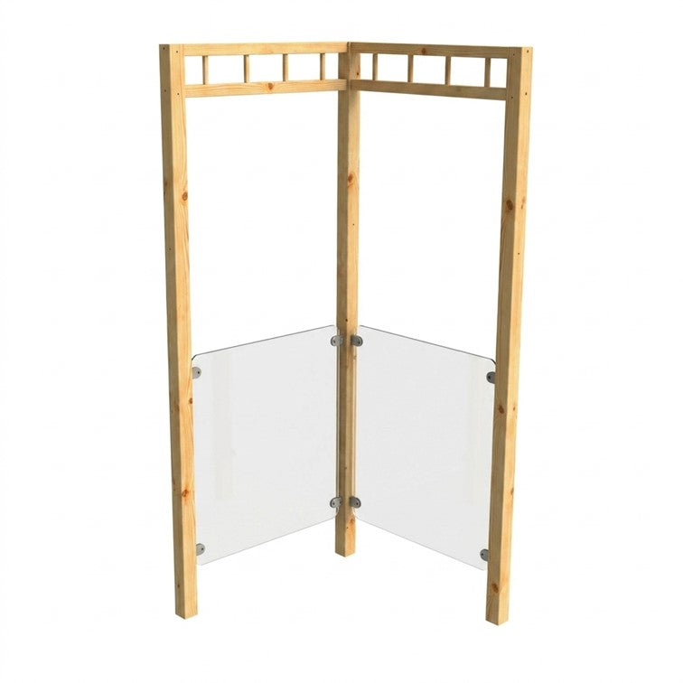 Glass Pergola Panel Corner
