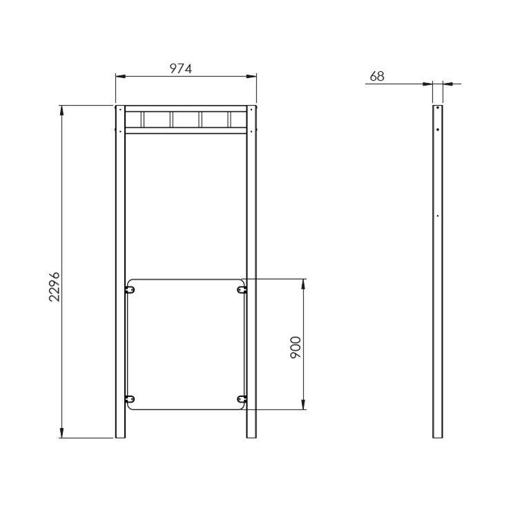 Glass Pergola Panel Edge
