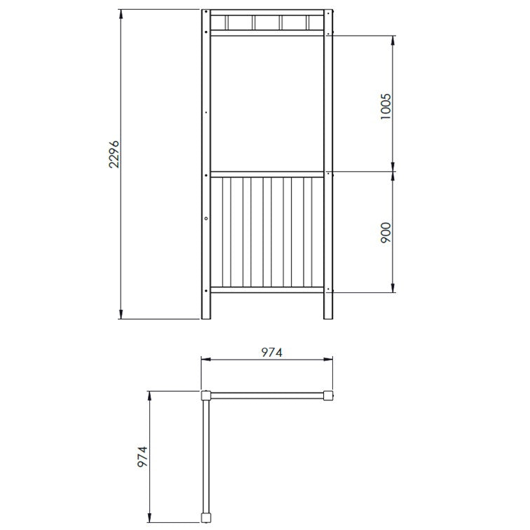 Timber Pergola Panel Corner