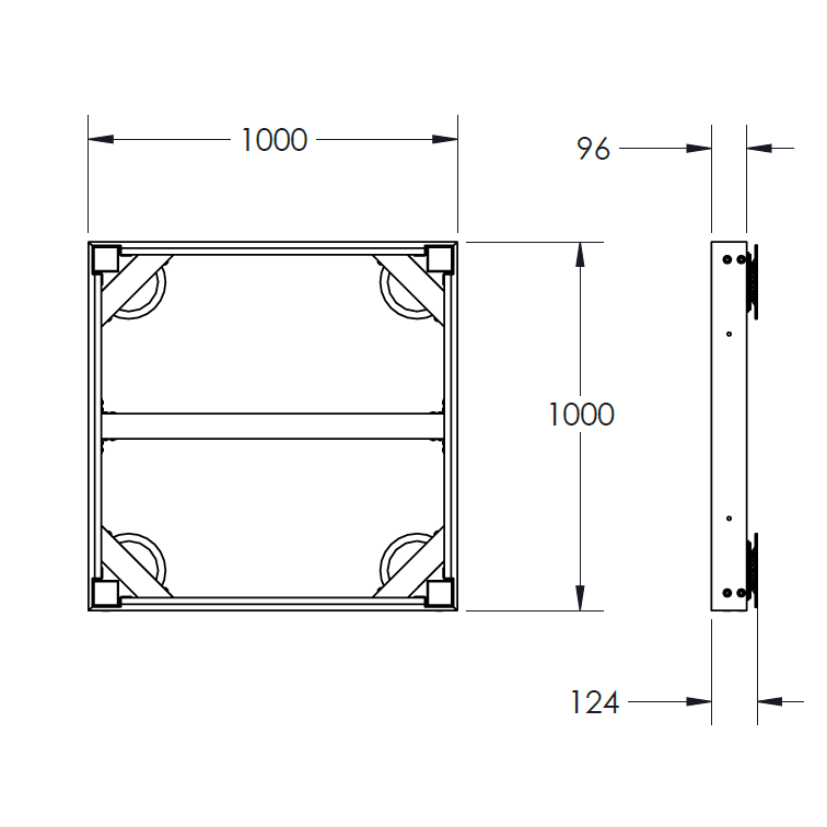 1m x1m Structural Base Panel