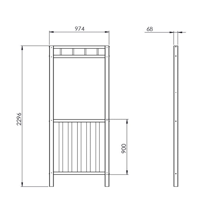 Timber Pergola Panel Edge
